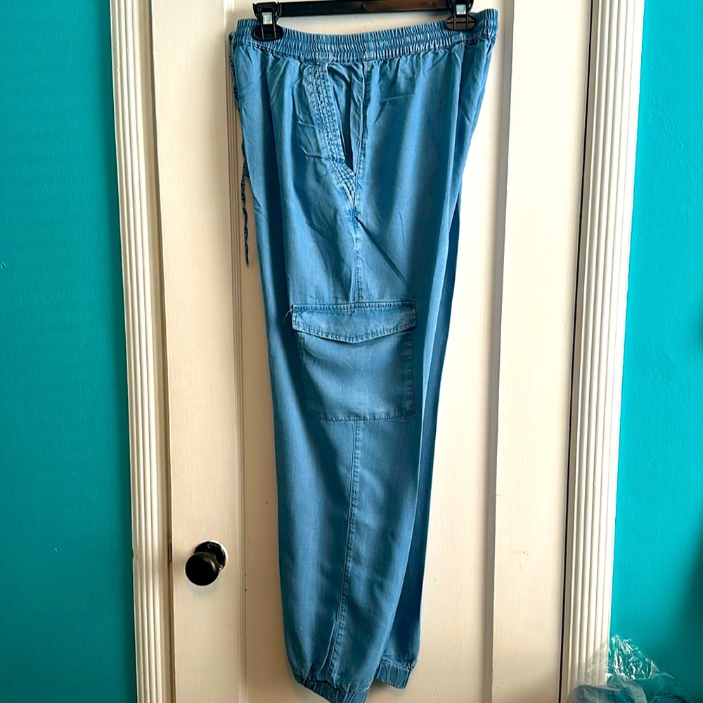 Love Tree Denim Cargo Joggers